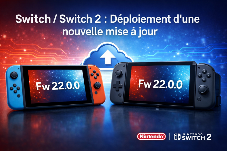 Switch/Switch 2 : Déploiement d'une nouvelle mise à jour Fw 22.0.0